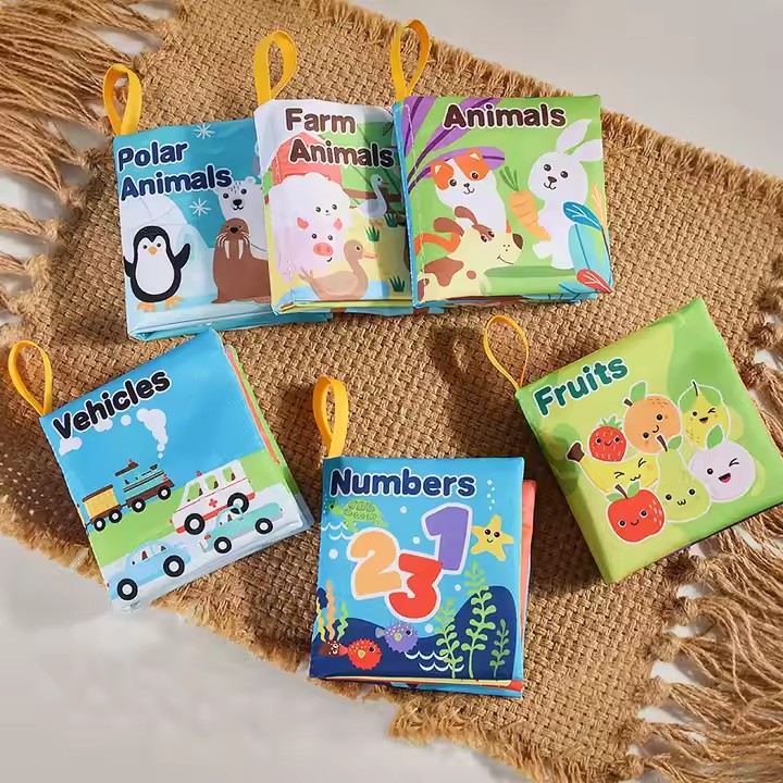 Baby Cloth Book Intelligence Development Early Learning Educational Toy Montessori for Kids Gift