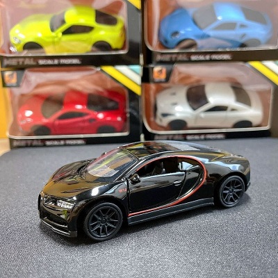 1/43 Scale Alloy diecast Model High Simulation Sports Car Toy Vehicle Collection Nissan GTR / Lamborghini/ Bughatti / Toyots Supra/ Porsche/ Ferrrari