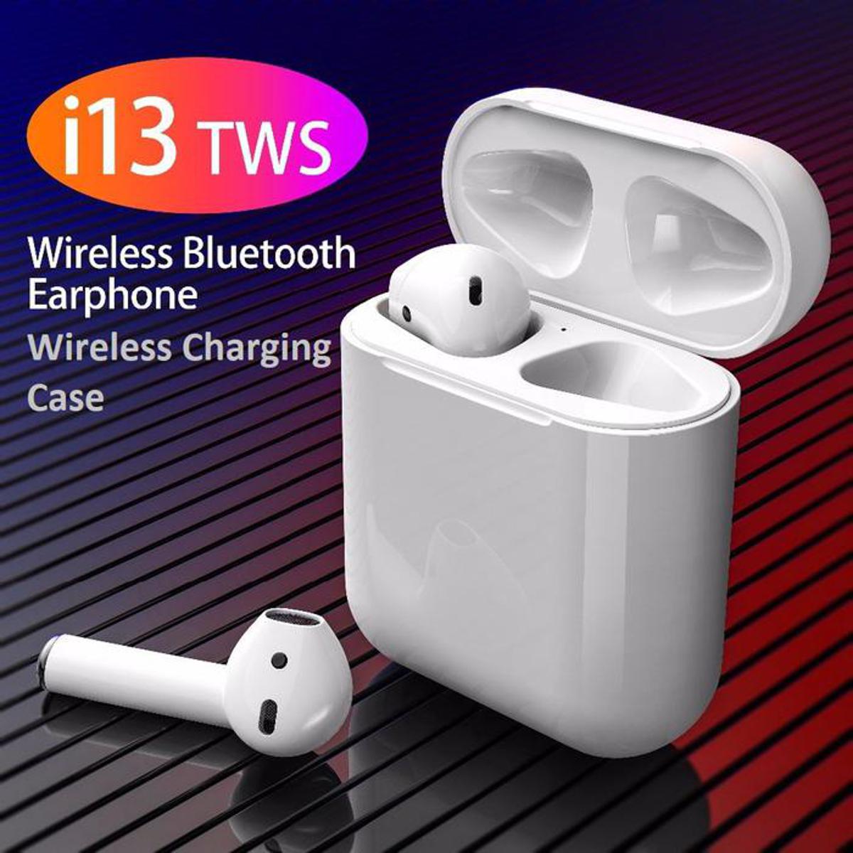 i12 TWS Mini Bluetooth Wireless Headset With Charging Doc For Android & all Phones Wireless Earbuds with Noise Cancelling Microphone price in Pakistan