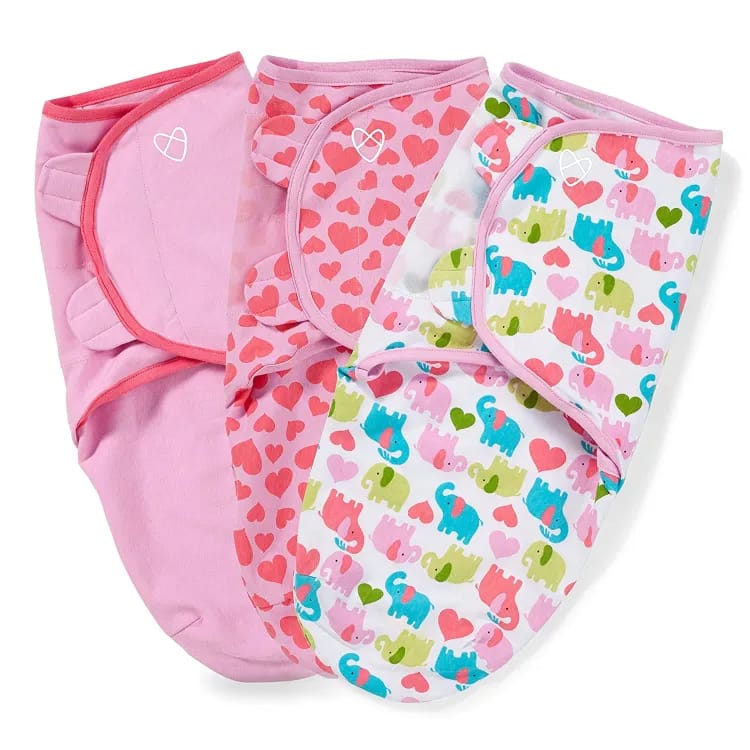 Pack of 2 Baby Swaddle wrap For Newborn Baby multicolor
