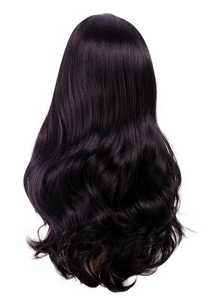 Black WIg for Women Long extension Wavy ,  Natural Black Wigs Natural Looking Heat Resistant Synthetic Wig