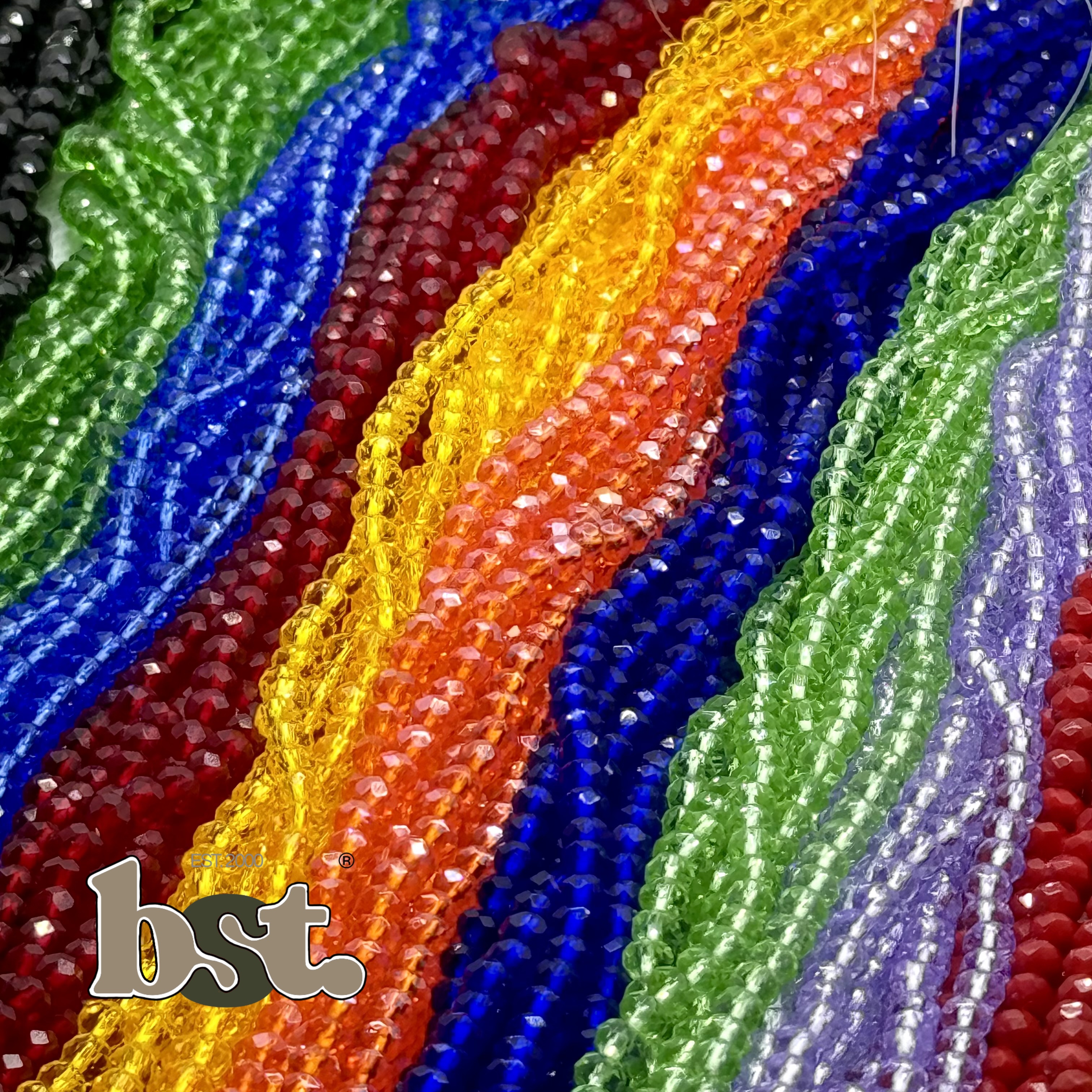 110pcs 4mm Small Glass Crystal Beads for Jewellery Making 110+ Beads per String, 26+ Colors