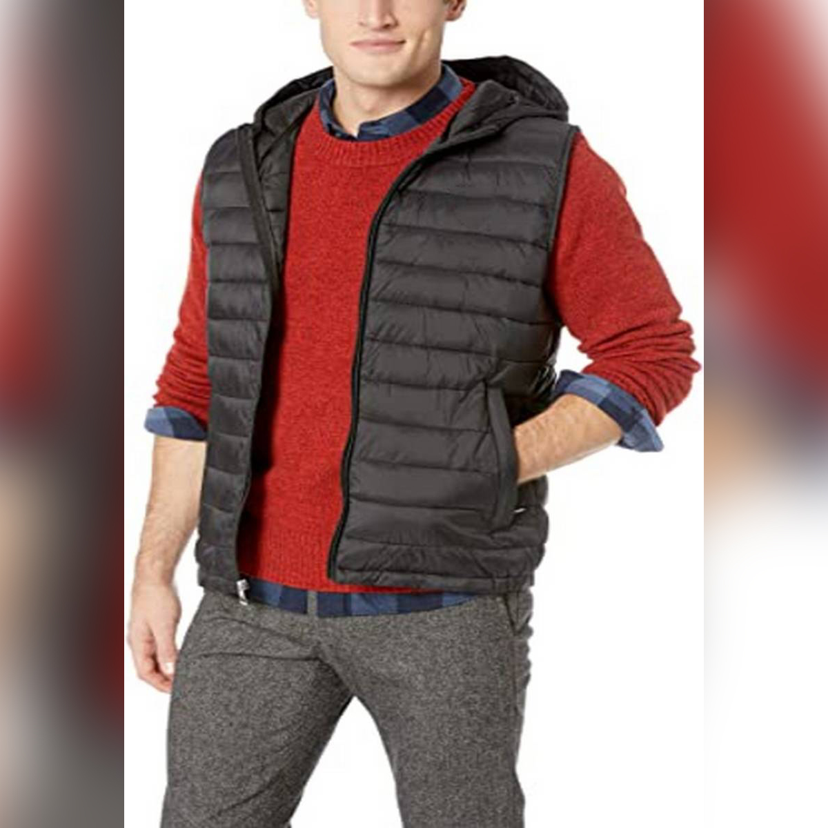 sleeveless bomber jacket