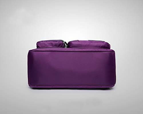 Women's Oxford Cloth Shoulder Bag – Waterproof Nylon (Purple)