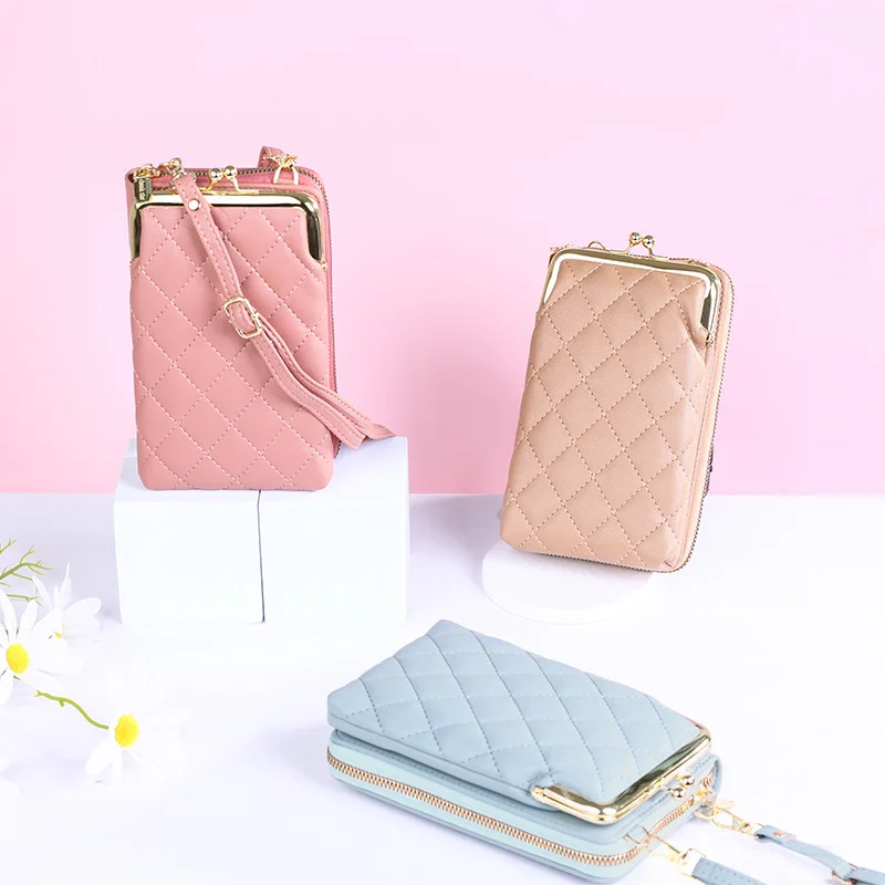 New Fashion Wallets for Women Leather Cell Phone Case Long Slim Card Holder Purse Thin Large Capacity Zip Clutch Handbag Wallet for Girls Ladies