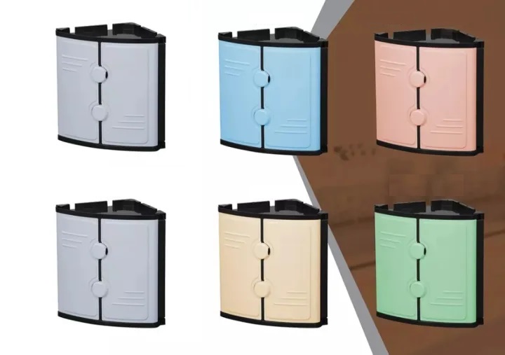 Bathroom Corner Cabinet Large Size, Two Door Bathroom Shutter Cabinet ...