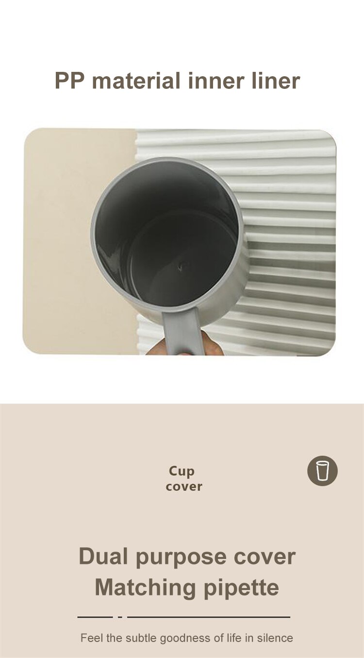 Office Covered Drinking Cup Thermal Insulation Coffee Cup