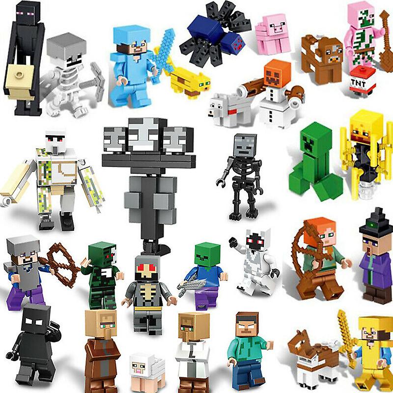 Vorallme Minecraft Compatible Lego Minifigure Set 29 Minifigures