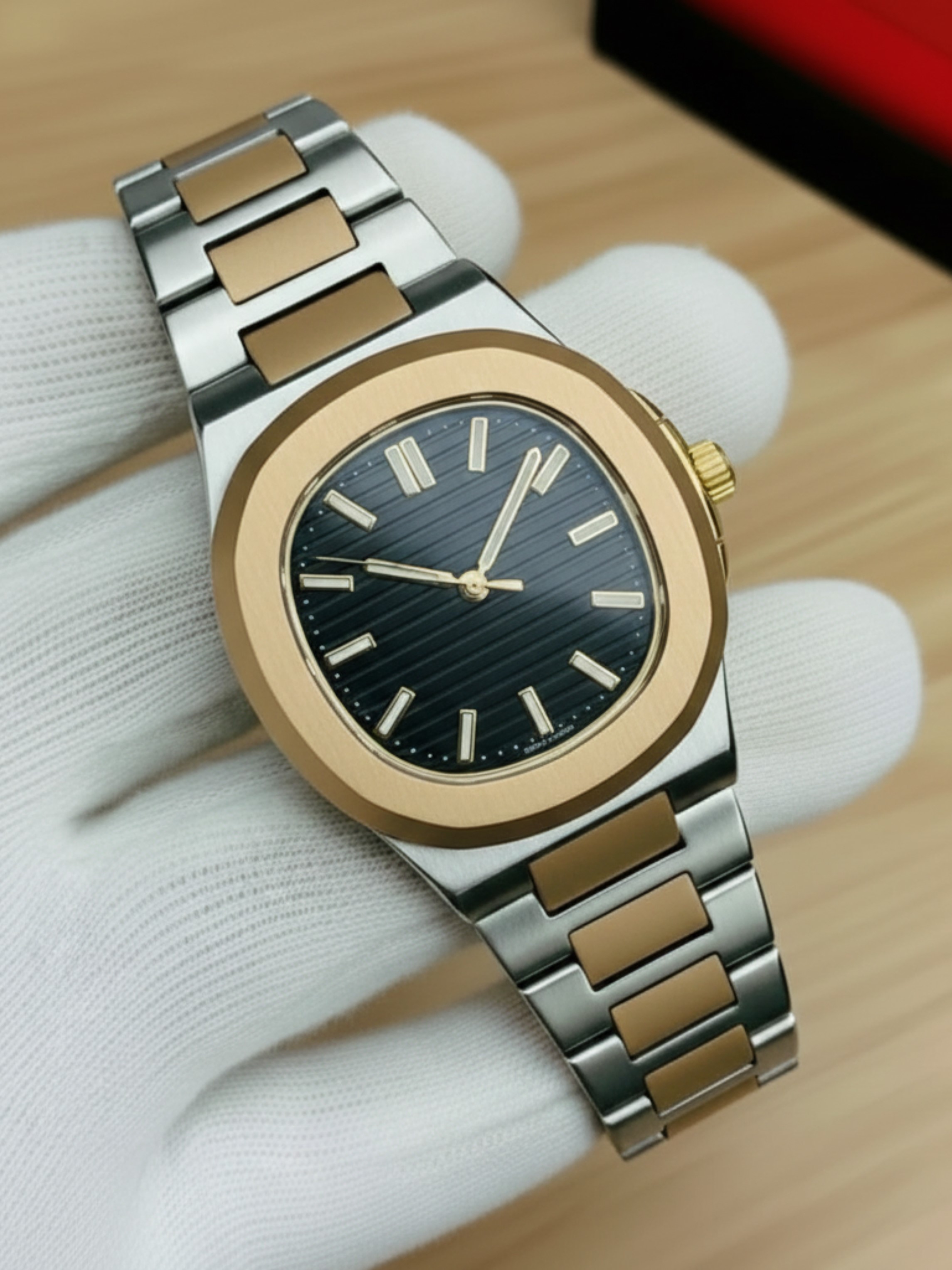 Wrist Watch for Men Stainless Steel Quartz Watch Classic and Luxury Style Water Resistant Multiple Colors
