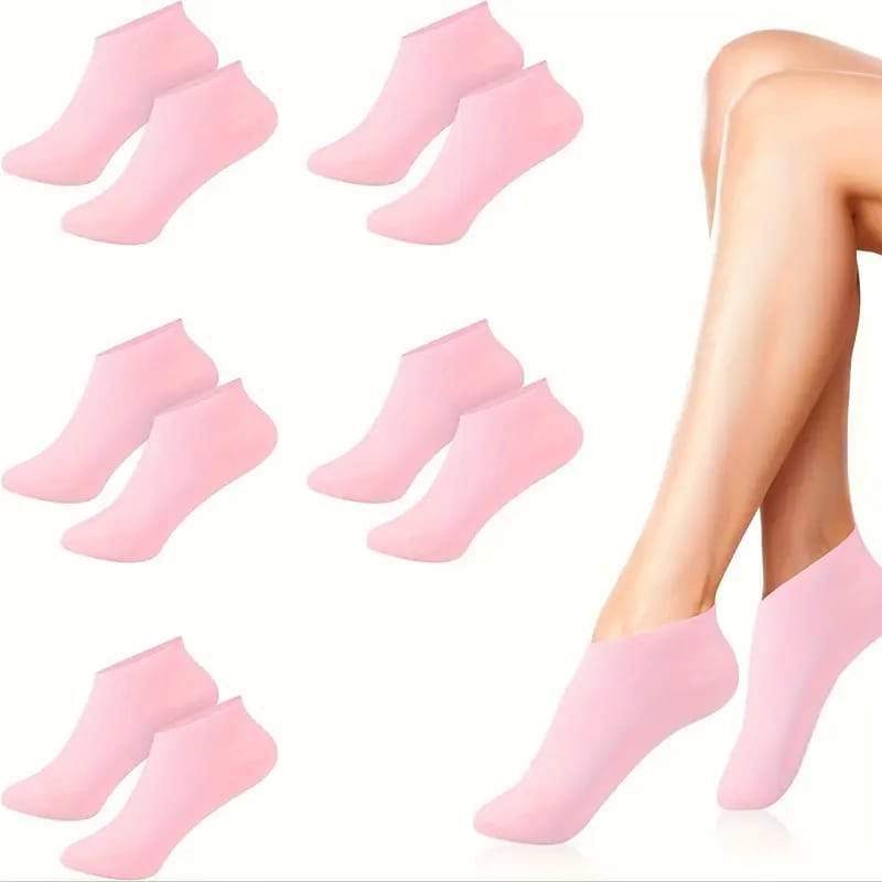Silicone Socks | | Moisturizing Silicone Socks | Moisturizing Silicone Socks for Cracked Heel | Soft Heel Silicone Socks | Gel Infused Silicone Socks | Cracked Heel Treatment Socks | Ultimate Foot Care Silicone Socks"