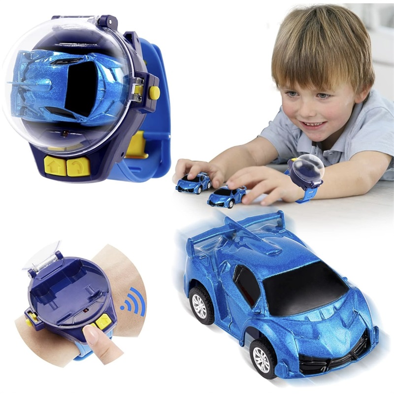 Mini USB Rechargeable RC Toy Car with Wristband Controller 2.4GHz for Kids 8-11 Years Remote Control Watch Car Unisex