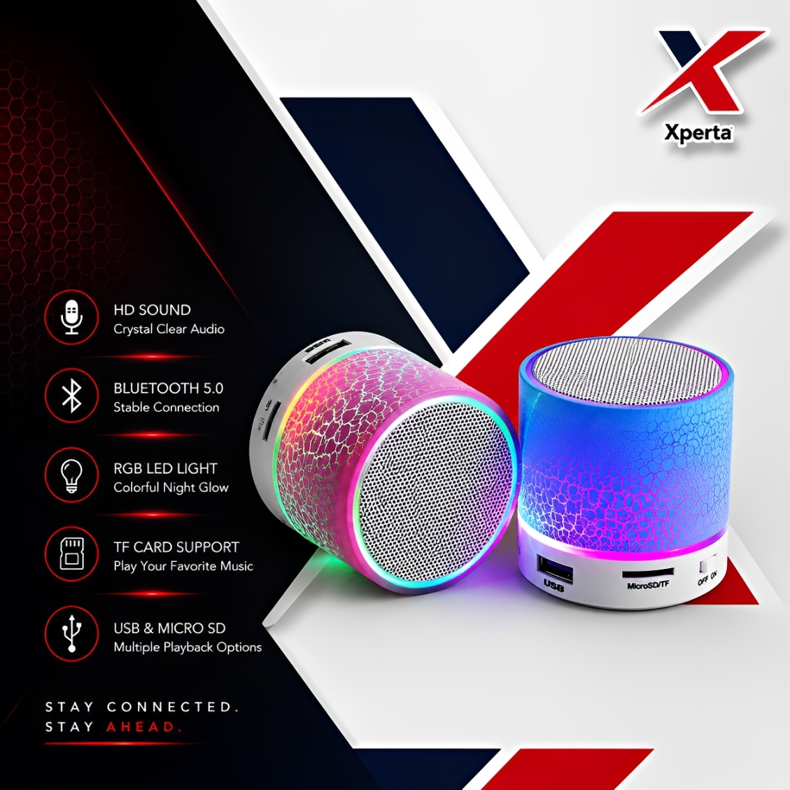 S-10 Mini Wireless Bluetooth Speaker | Portable HD Stereo Sound | Rechargeable Bass Speaker | USB & TF Card Support | Compatible With All Bluetooth Devices.