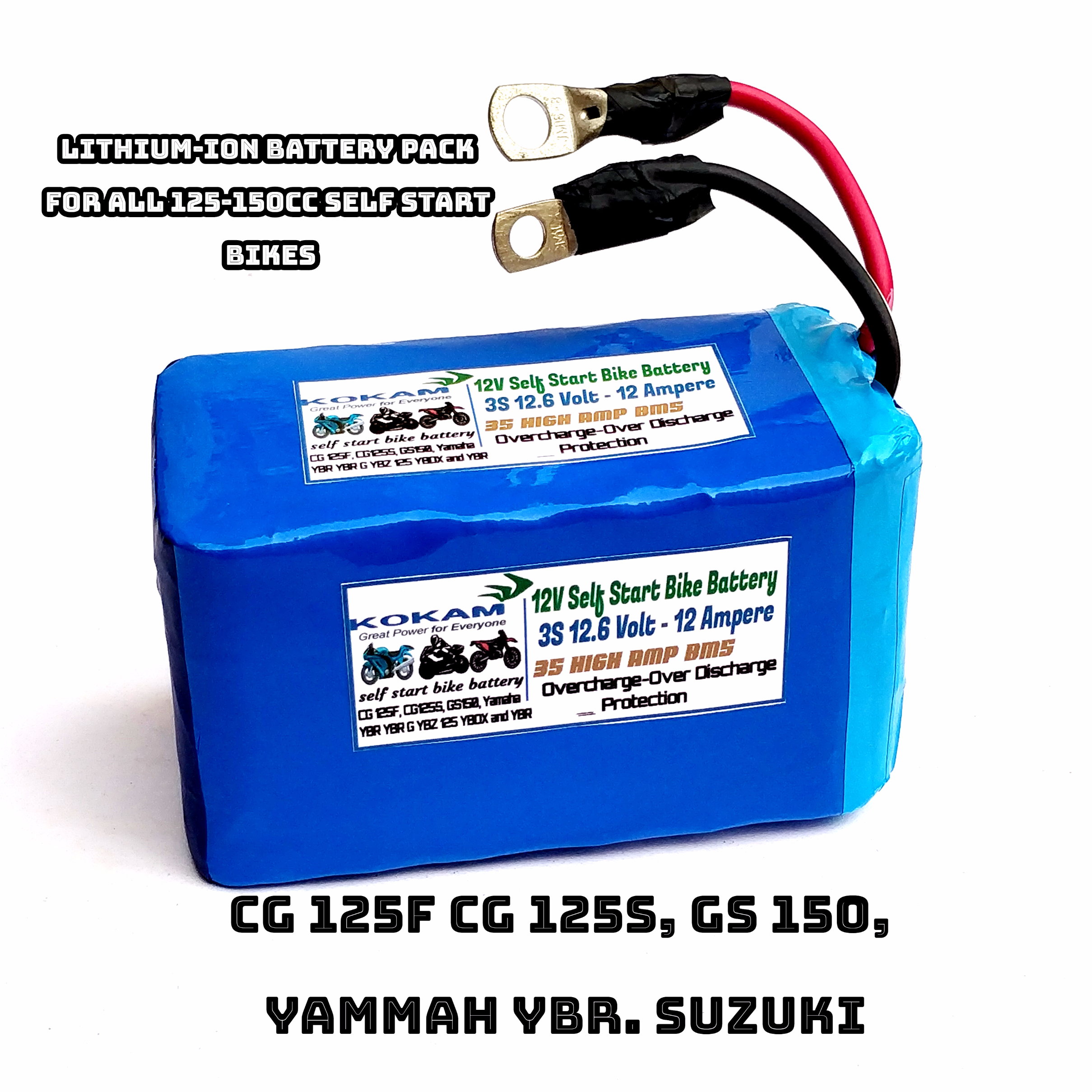 Self Start Bike Battery For All 125cc 150cc 12A High