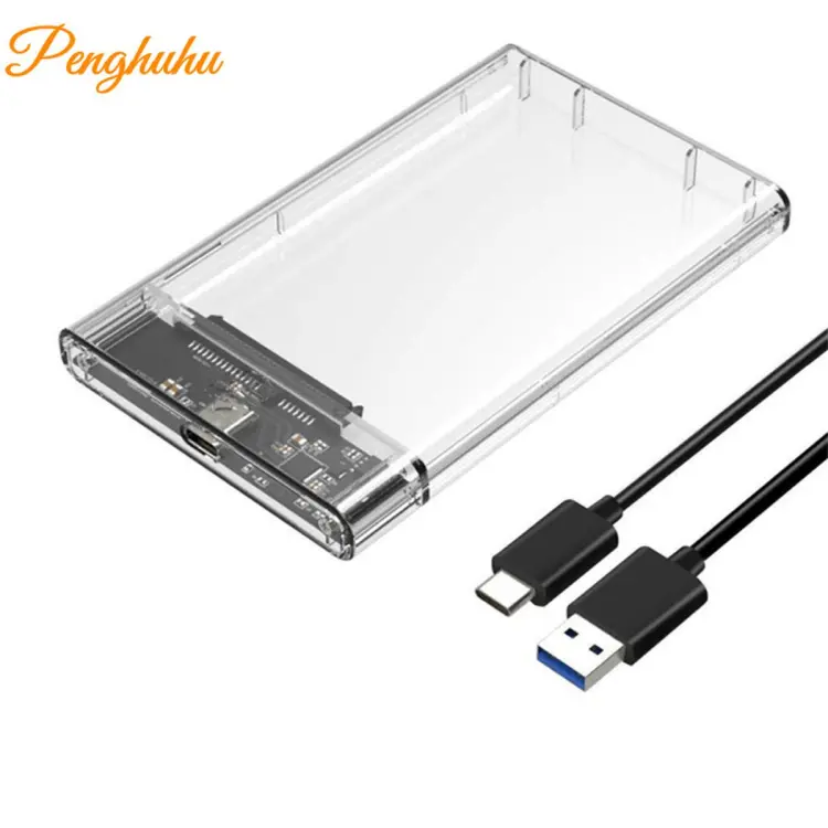 ph Transparent Hard Drive Box SSD Solid State Mechanical 2.5-inch Laptop  SATA Serial Port USB 3.0 High-speed