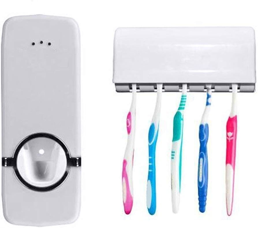 High Quality New Automatic Toothpaste Dispenser and Tooth Brush Holder