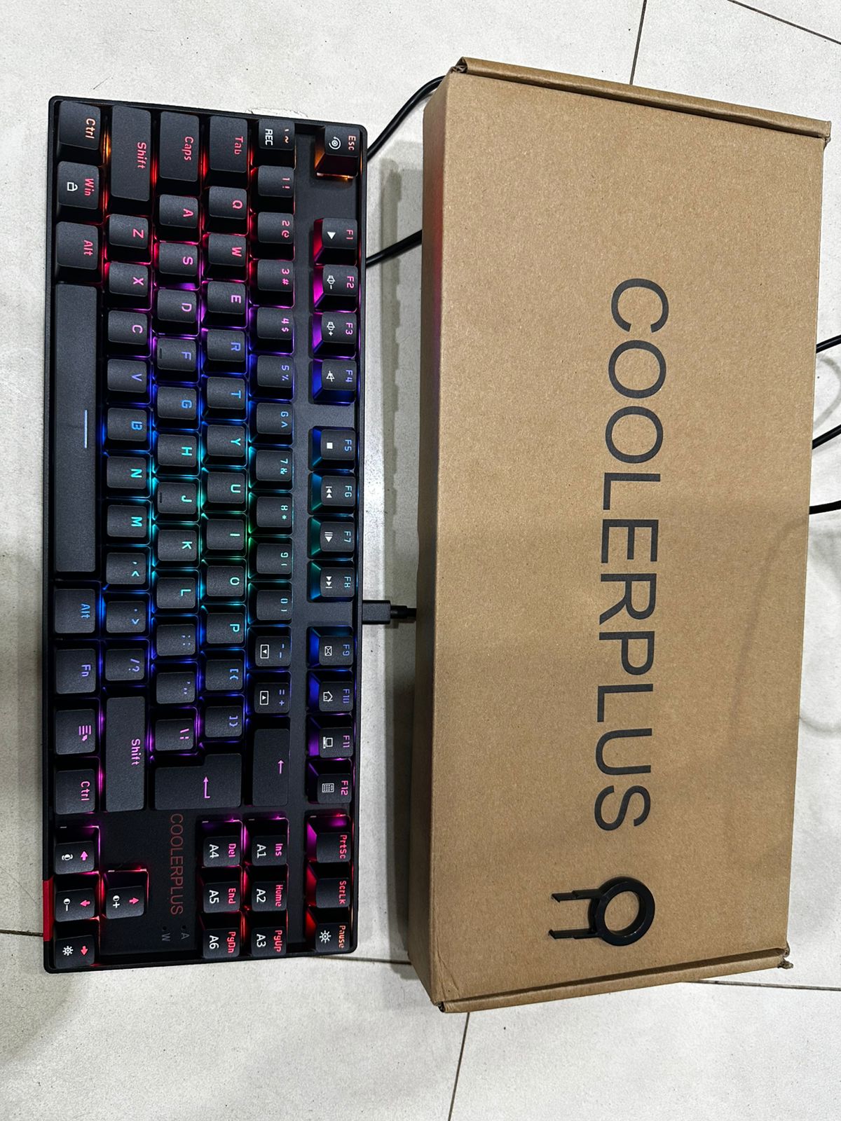 MOTOSPEED CK104 RGB Mechanical Gaming Keyboard - 104 Key Red Switch With Aluminum Base