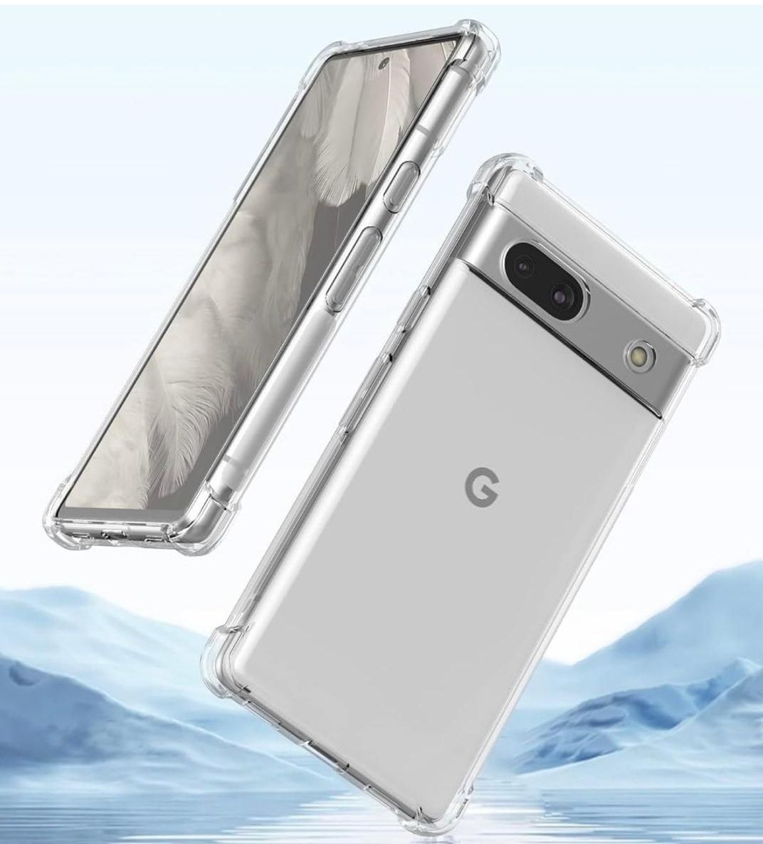 Google Pixel 7A 5G Crystal Clear Cover Ultra Slim Gel Shockproof Bumper Transparent Case Imported.