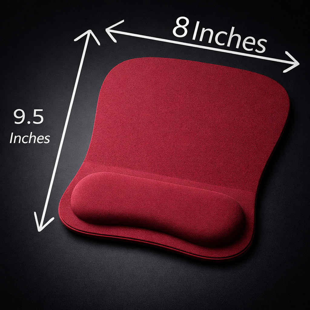 Small Size Gaming Mousepad with Wrist Rest – Non Slip Waterproof Mouse Pad for PC & Laptop | Anti Slip Good Quility Computer Mouse Mat with Hand Rest | Office Gaming Mouse Pad