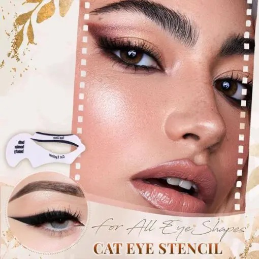 Reusable 6-PCs Eyeliner Stencils Winged Eyeliner Stencil Models Template Shaping Tools Eyebrows Template Card Eye Shadow Makeup Tool