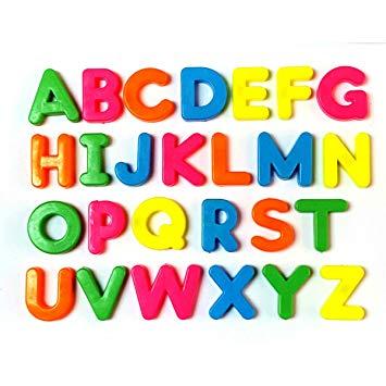 Magnetic Alphabets ABC Fridge Magnets Colorful Learning toy and Home décor