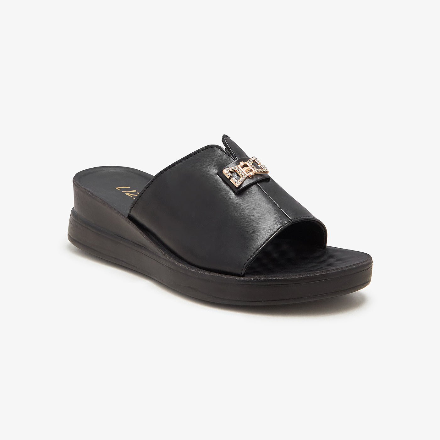 Liza Women's Bubble Sheet Slides For Women - BLACK CHAPPAL For Women - New Summers Arrival March 2025 - Shoes For Women