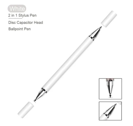 2 In 1 Stylish Universal Practical Dual-use Capacitive Tablet Stylus Pen Exquisite Double-headed Silicone Disc Drawing Tablet Phone Capacitor Pen|Best 2In1 Stylus Pen For Mobile Phone Tablet Drawing Pencil Universal Touch Screen Penf or Andrid,all devices