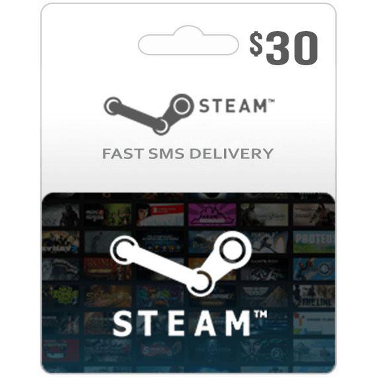 $30 Steam Game Card 5 to 15 minute email delivery
