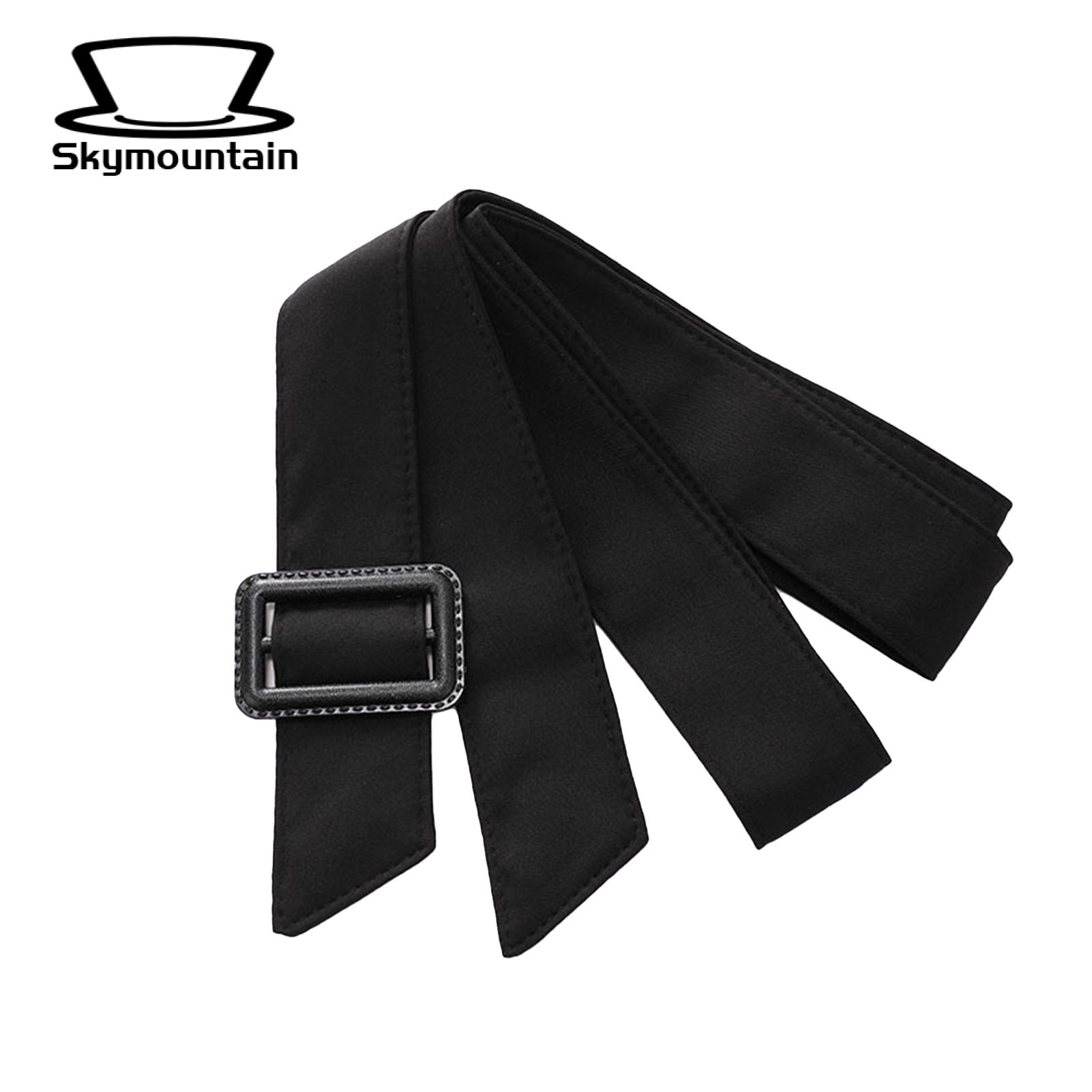 Skymountain Trench Coat Belt Adjustable Buckle Lady Dress Trench Coat Wide  Belt