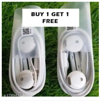 (Buy 1 Get 1 Free) Super Bass Stereo Sound High Quality Sound Handfree / Handsfree / Earphone / Headphones/ Headset for All Type of Mobiles & Laptops