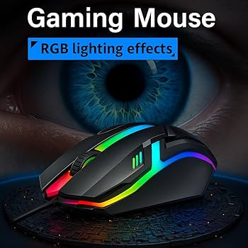 S28 RGB Gaming Wired Mouse Precision Control with Dynamic Lighting