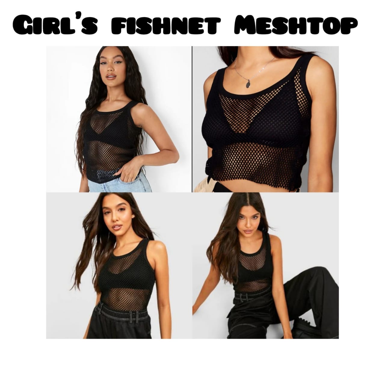 "Fresh and Fierce: Women and Girls' Mesh Top Styles"