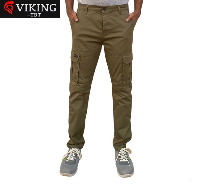 Viking TBT Stretchable Cargo Pant for Men, TWO POCKET ON BACK - Comfortable and Stylish Cargo Trousers Premium quality
