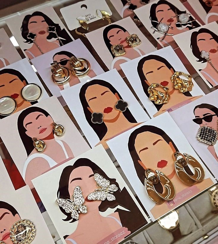 Premium Jhumka Display Cards | Earrings Hanging Cards | Jewelry Packaging & Display Card | Customizable Jhumka Card Set
