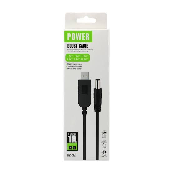 Router Cable WiFi to Powerbank Cable Connector DC 5V 9V 12V USB Cable Boost Converter Step-up Cord for Wifi Router