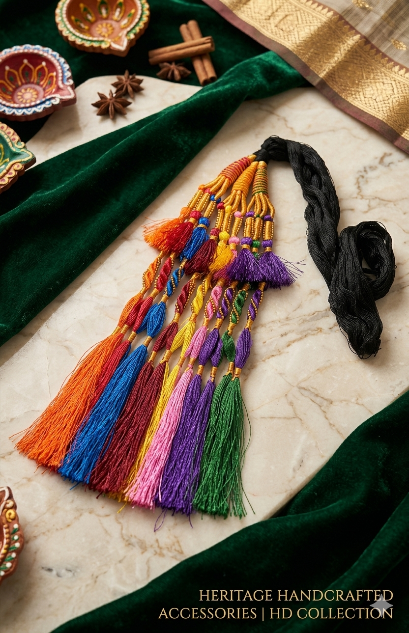 New collection Paranda for Girls and Women Hair in Black color for hair extension to bind efficiently edition 2022 Article 58372