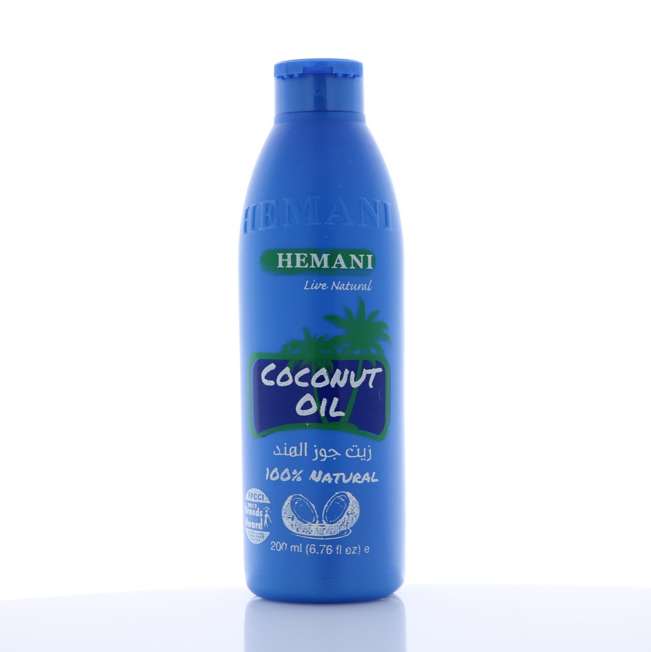 𝗛𝗘𝗠𝗔𝗡𝗜 𝗟𝗜𝗩𝗘 𝗡𝗔𝗧𝗨𝗥𝗔𝗟 PURE COCONUT HAIR OIL 200ML (BLUE) Daraz.pk