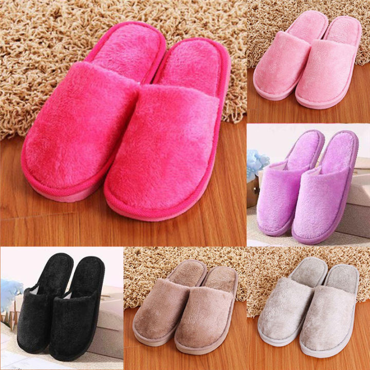 Premium Anti-Slip Cotton Slippers for Men and Women – Soft, Cozy Indoor Spa Slippers in Multi-Color
