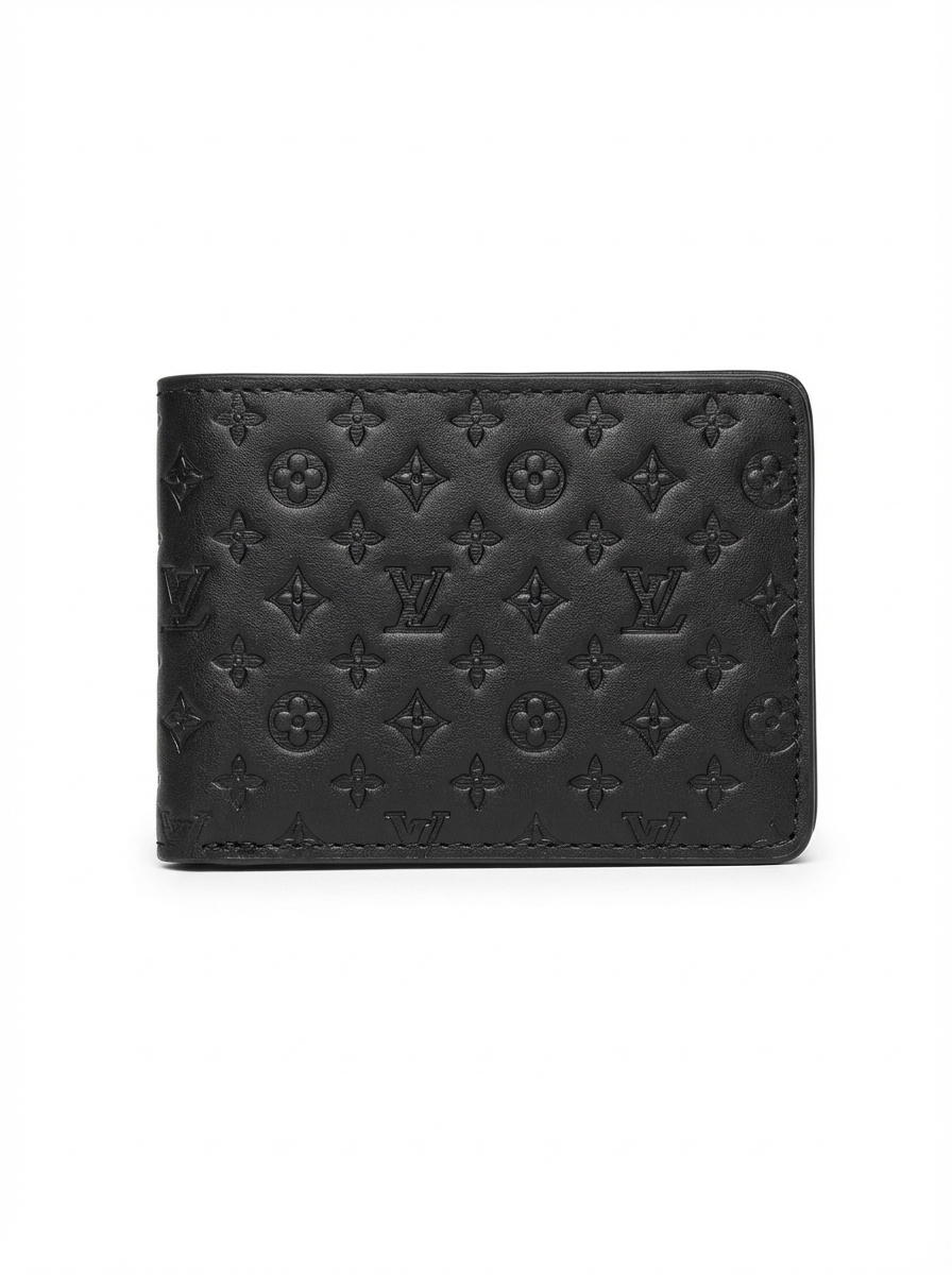 Men’s Luxury LV  Leather Wallet – Slim Bifold Card Holder with Multiple Card Slots | Stylish Compact Wallet for Men