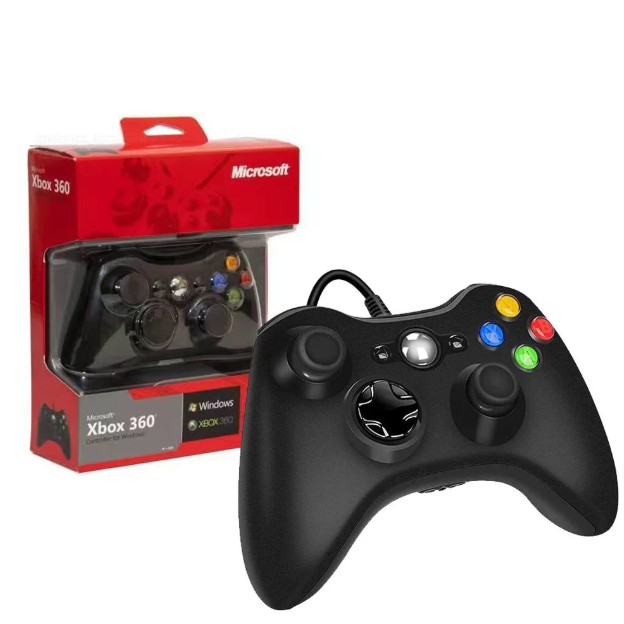 Xbox 360 Controller for Windows & Xbox 360 Console Wired USB Joystick Support PC / Laptop / Game Consoles - High Quality Controller