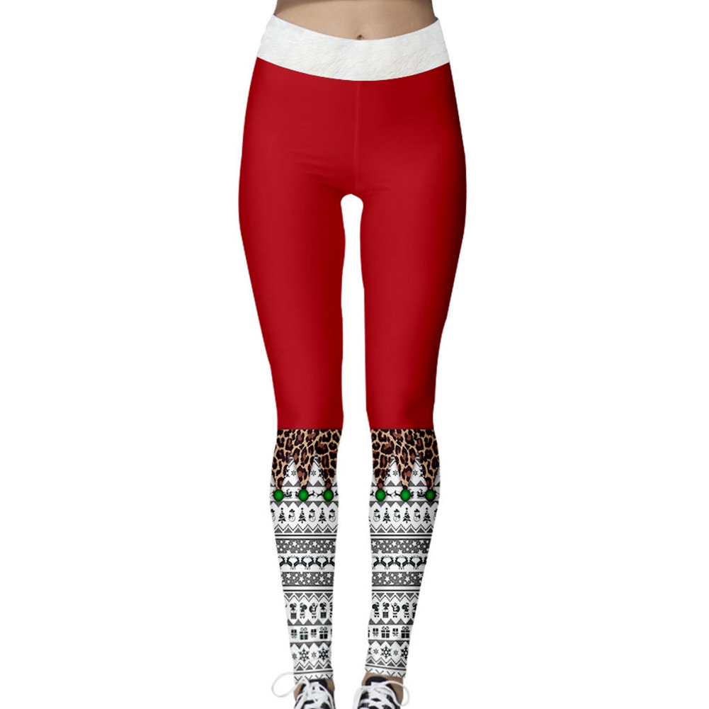 Christmas Leggings Women's Santa Claus 