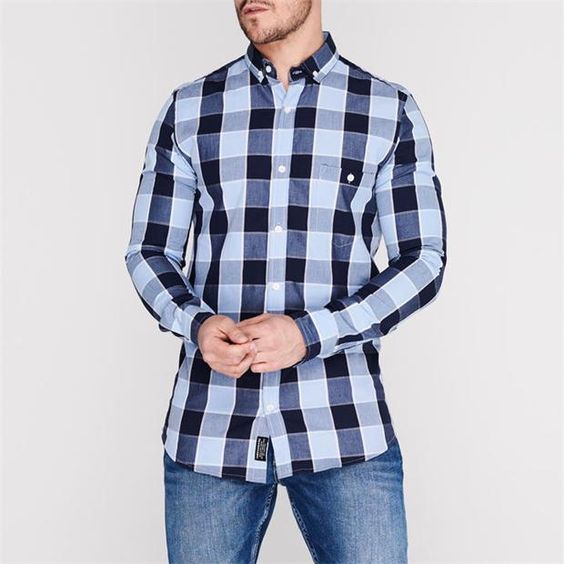 Stylish Check Shirts For Formal and office use with quality fabric & Stitching | All Sizes in Elegant Designs For Men