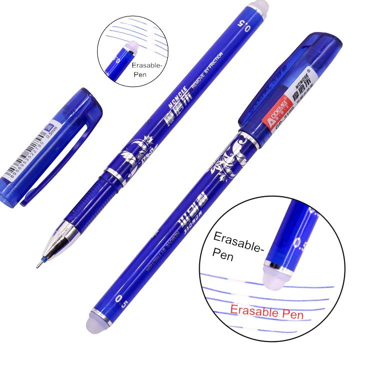 Erasable Pen Blue Ink Refill Ballpoint Pen for School Supplies Magic