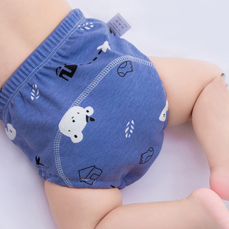 3PC Waterproof Reusable Cotton Baby Training Pants Infant Shorts Underwear  Cloth Baby Diaper Nappies Panties - AliExpress