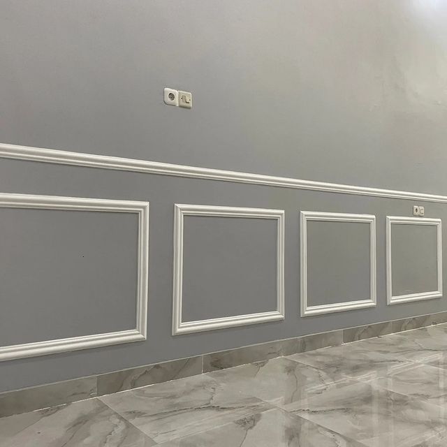 wall decor moulding / French mouldings / Wall picture frame molding / fiber corner molding