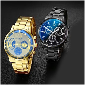 Fashion Mens Stainless Steel Watches Wristwatch Calendar Luminous Clock Men Business Casual Watch
