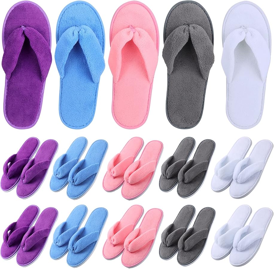 Premium Top Quality Anti Slip Soft And Hot Cotton Slippers For Men and Women , Cotton Cloth Spa Slippers for Girls , Women , Men, Floor, Room SPA, indoor in Multi Color