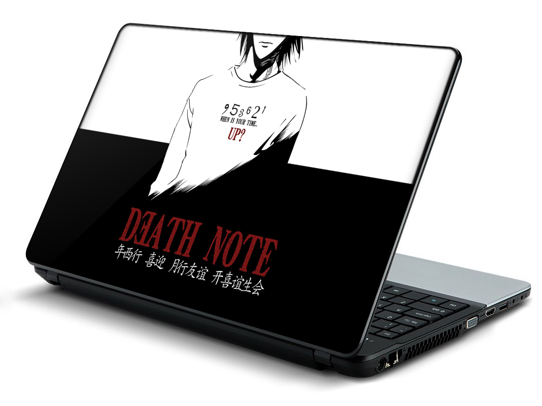 Death note, Anime, Light Yagami Laptop Skin Vinyl Sticker Decal, 12 13 13.3  14 15 15.4 15.6 inch Laptop Skin Sticker Cover Art Decal Protector Fits All  Laptops