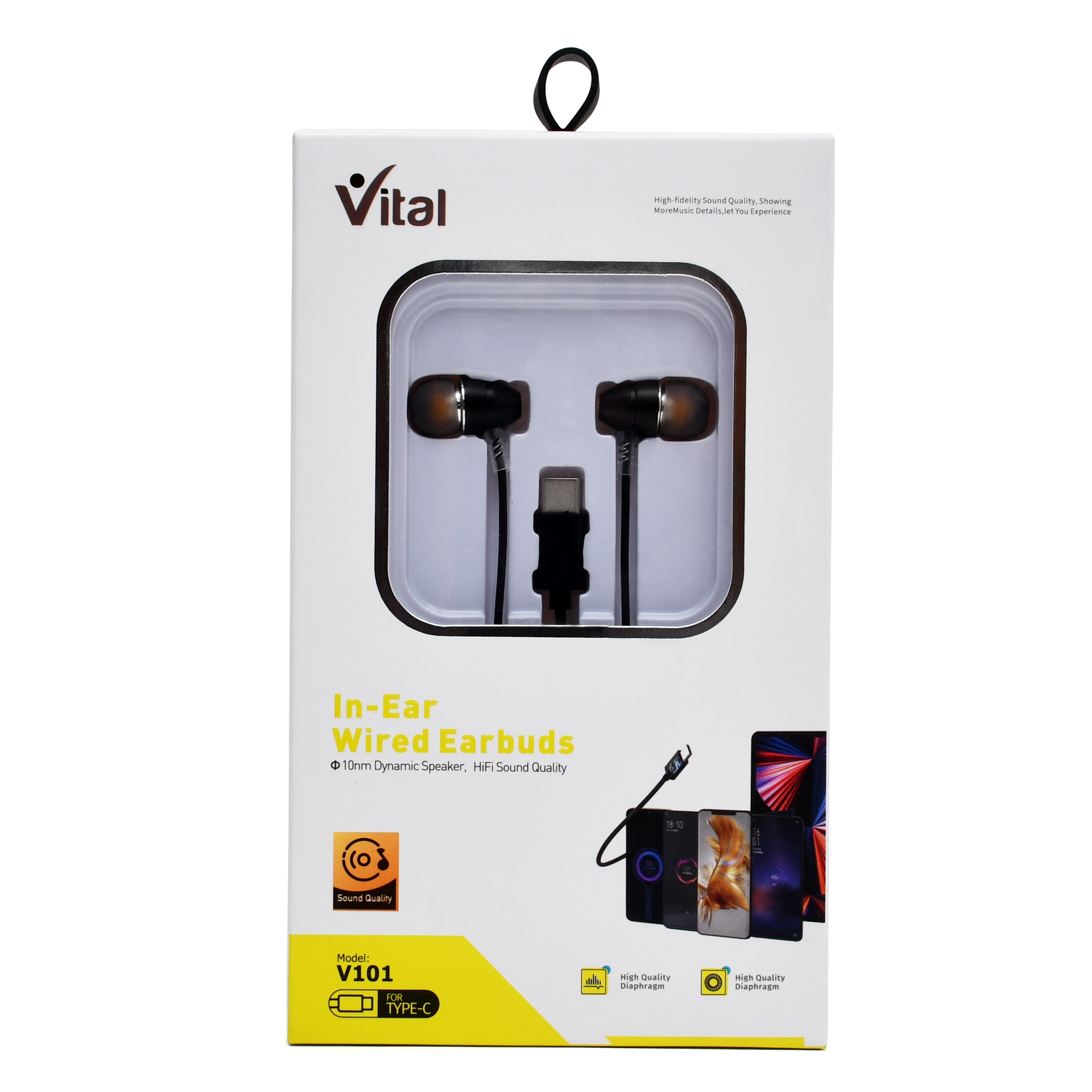 Elevate Your Audio Experience VITAL Metal Handfree V101 Earphones