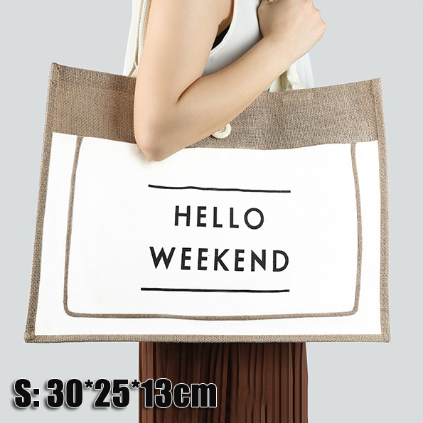 hello weekend tote