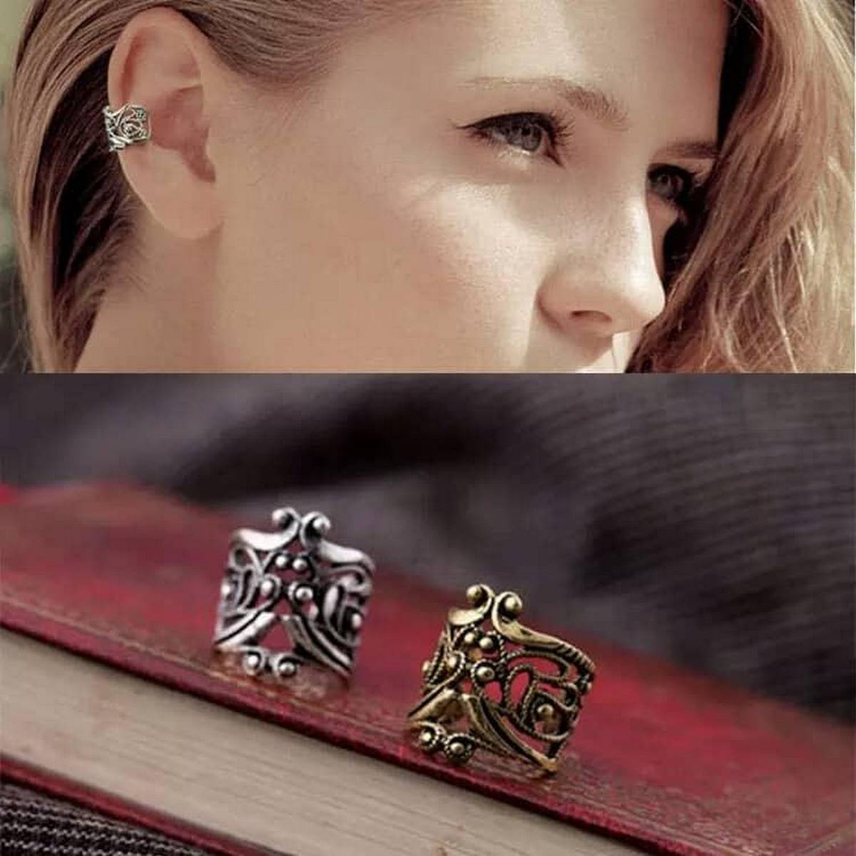Antique Ear Cuff For Girls & Womens Fashion 1 Pc Silver